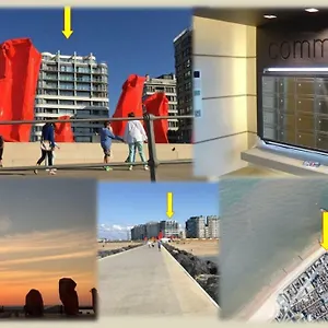 Panoramic View On Beach, Ships, Sea - Place To Be Ostende